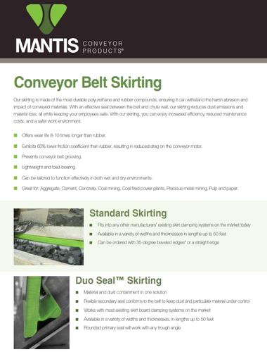 Mantis Conveyor Belt Skirting Series Catalog