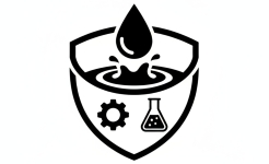 Diagrama de iconos de resistencia a aceites, grasas y productos químicos para la resiliencia de la cinta transportadora