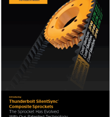 El piñón del rayo (silentsync): componentes para cintas transportadoras industriales